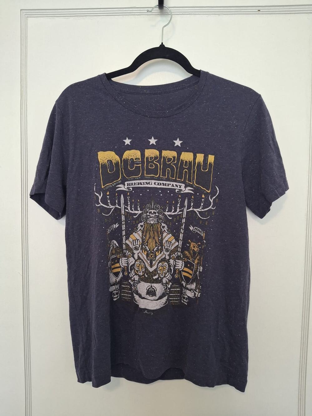 Retro-Inspired DC Brau Brewing Company TShirt, Navy Blue, Medium
